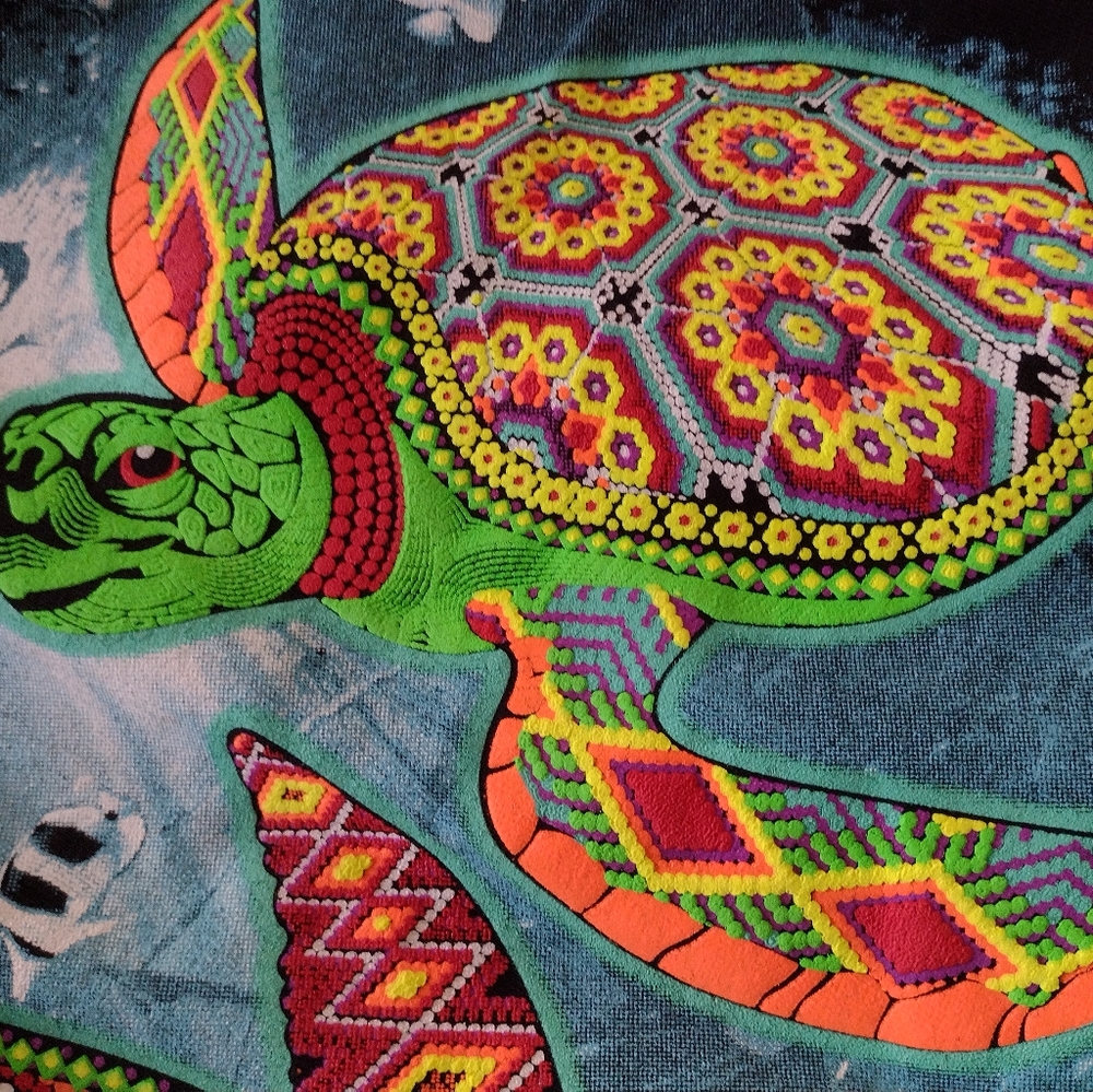 Short sleeve turtle and dolphin t-shirt from Puerto Vallarta Mexico. XL.…nwot - Picture 5 of 13